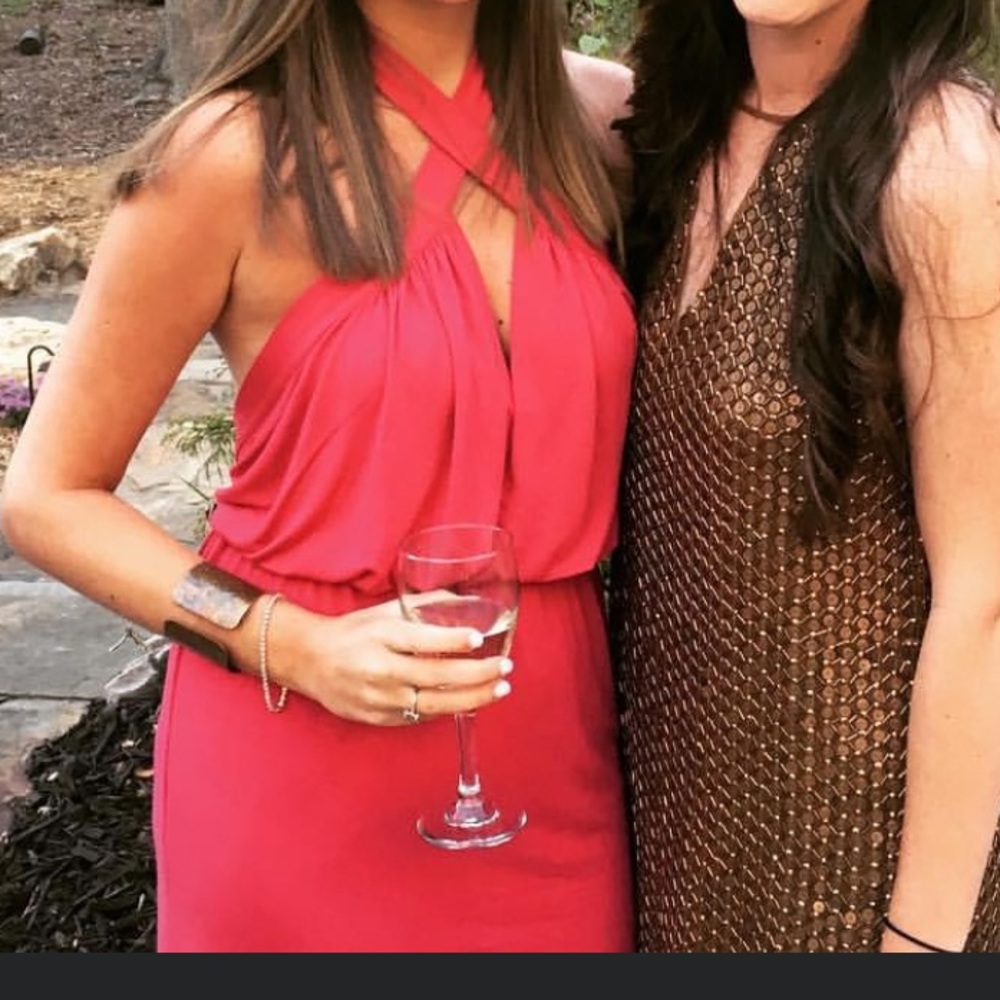 Adorable pink cocktail dress